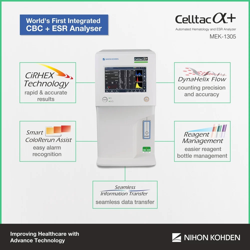 Nihon Kohden Celltac Alpha+ (MEK-1305)